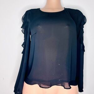 Elegant Black Women's Top